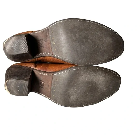 Frye Jackie Button Leather Ankle Boots Size 7.5 - Picture 13 of 16